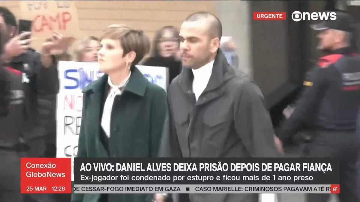 Daniel Alves ficará solto até recurso ser julgado na Justiça espanhola; entenda o que acontece agora